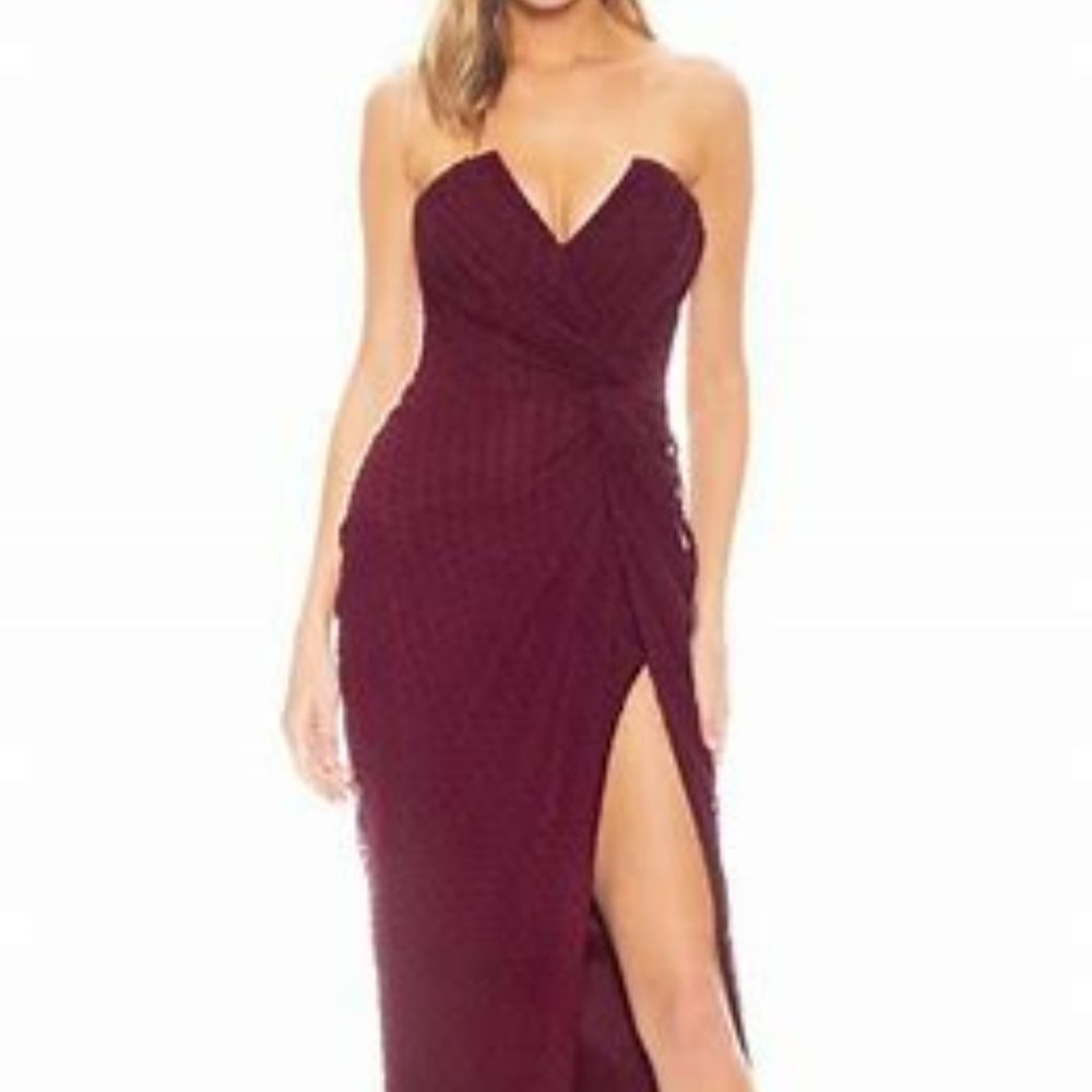 Katie May Come On Home Twisted Strapless Midi-Dress-Brand New with Tags
